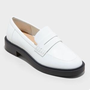 Women's White Loafers